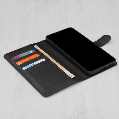 Futrola za Samsung Galaxy A16 5G A166 / A16 4G A165, Techsuit, Kožna Folio, Crna