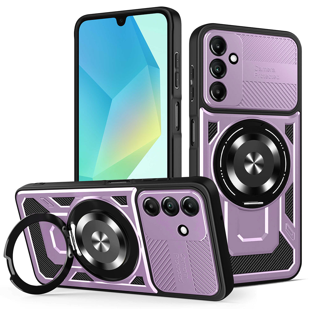 Maska za Samsung Galaxy A16 5G A166 / A16 4G A165, Techsuit, RuggedCam, Ljubičasta