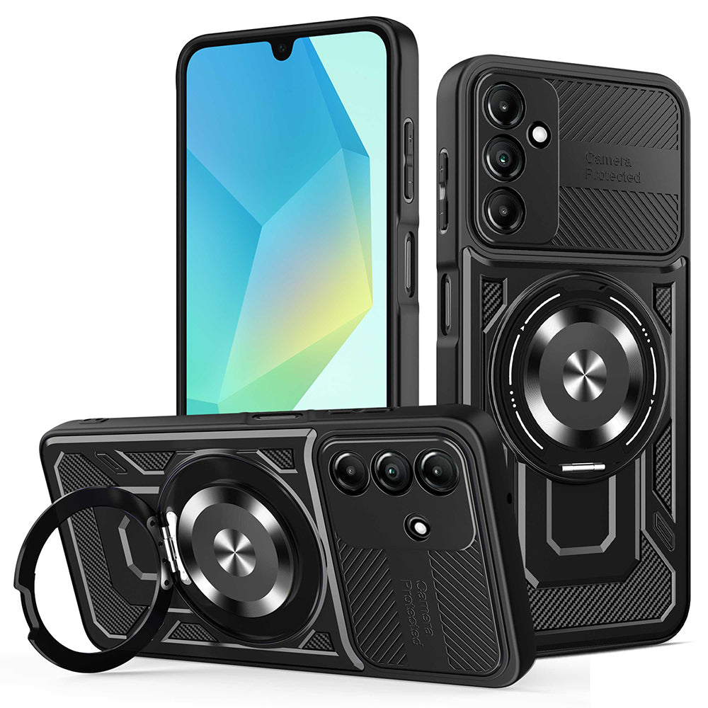 Maska za Samsung Galaxy A16 5G A166 / A16 4G A165, Techsuit, RuggedCam, Crna