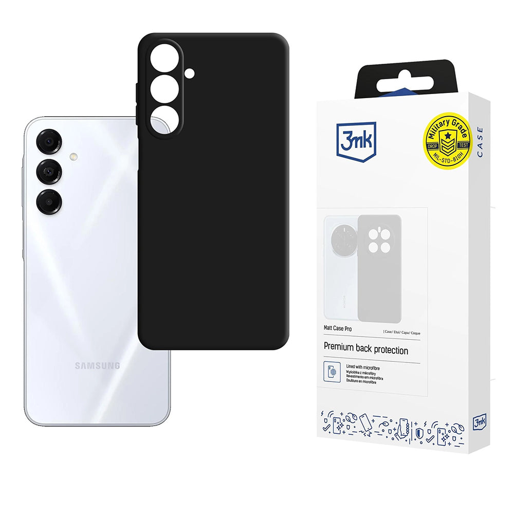 Maska za Samsung Galaxy A17 4G / A17 5G, 3MK, Pro, Crna Mat