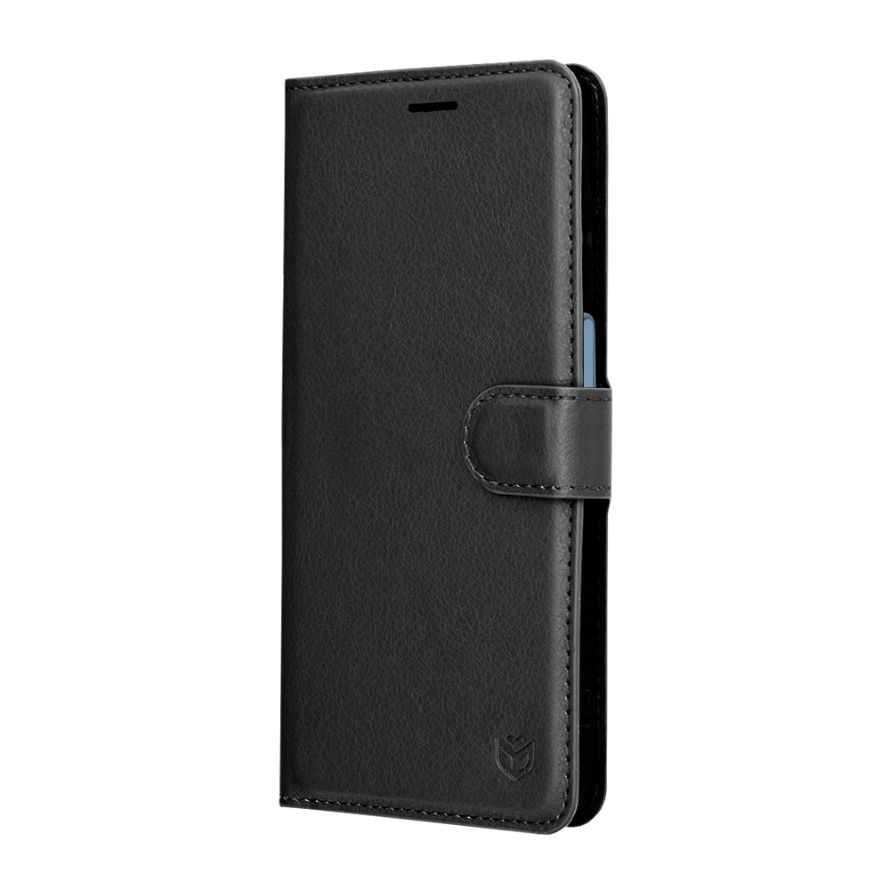 Futrola za Samsung Galaxy A17 4G / A17 5G, Techsuit, Kožna Folio, Crna