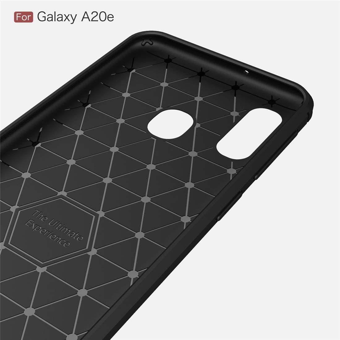 Maska za Samsung Galaxy A20e A202, Techsuit, Karbon, Crna