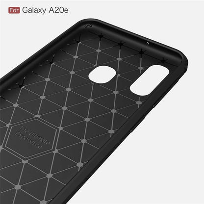 Maska za Samsung Galaxy A20e A202, Techsuit, Karbon, Crna