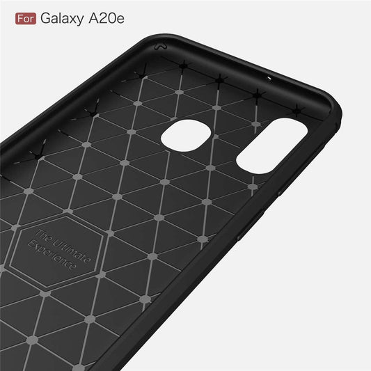 Maska za Samsung Galaxy A20e A202, Techsuit, Karbon, Crna