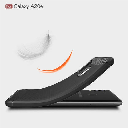 Maska za Samsung Galaxy A20e A202, Techsuit, Karbon, Crna