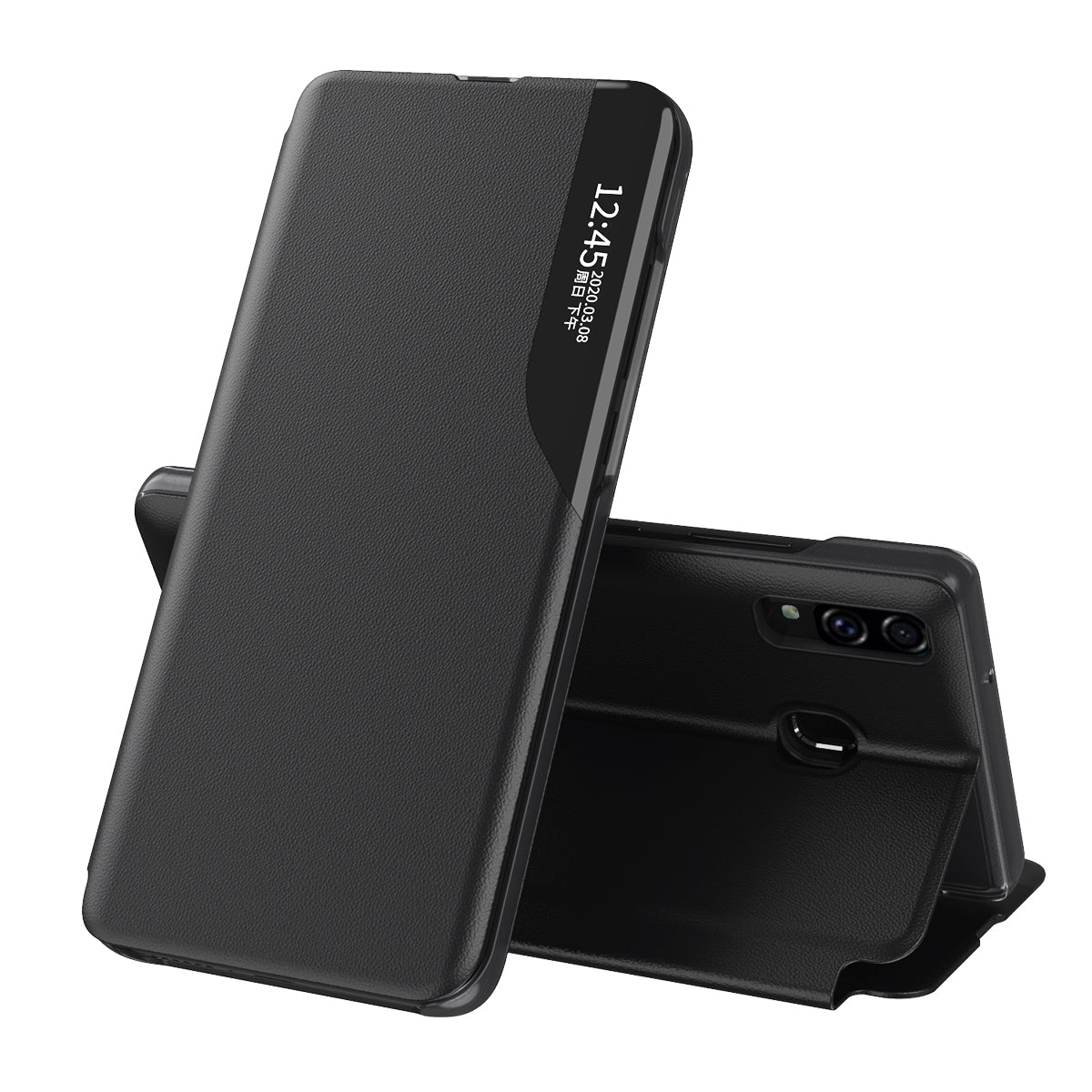 Maska za Samsung Galaxy A20e A202, Techsuit, eFold, Crna