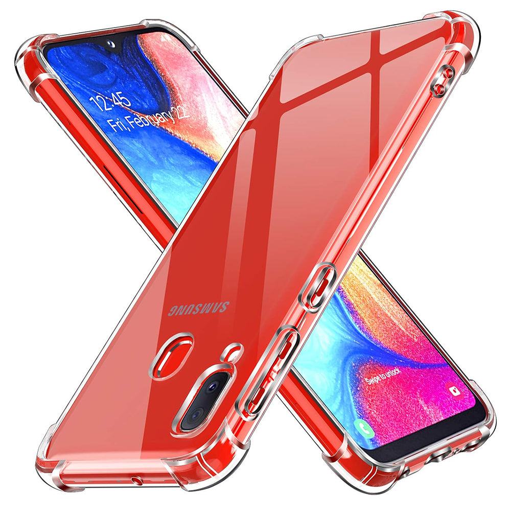 Maska za Samsung Galaxy A20e A202, Techsuit, Shockproof Clear, Prozirna
