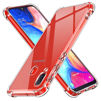 Maska za Samsung Galaxy A20e A202, Techsuit, Shockproof Clear, Prozirna