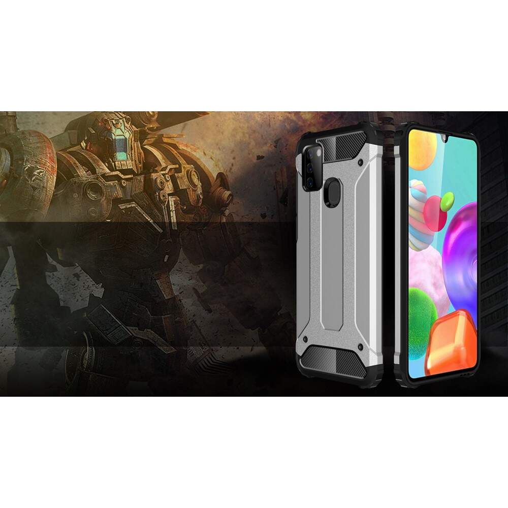 Maska za Samsung Galaxy A21s A217, Techsuit, Hybrid Armor, Crna