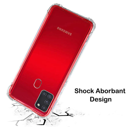 Maska za Samsung Galaxy A21s A217, Techsuit, Shockproof Clear, Prozirna