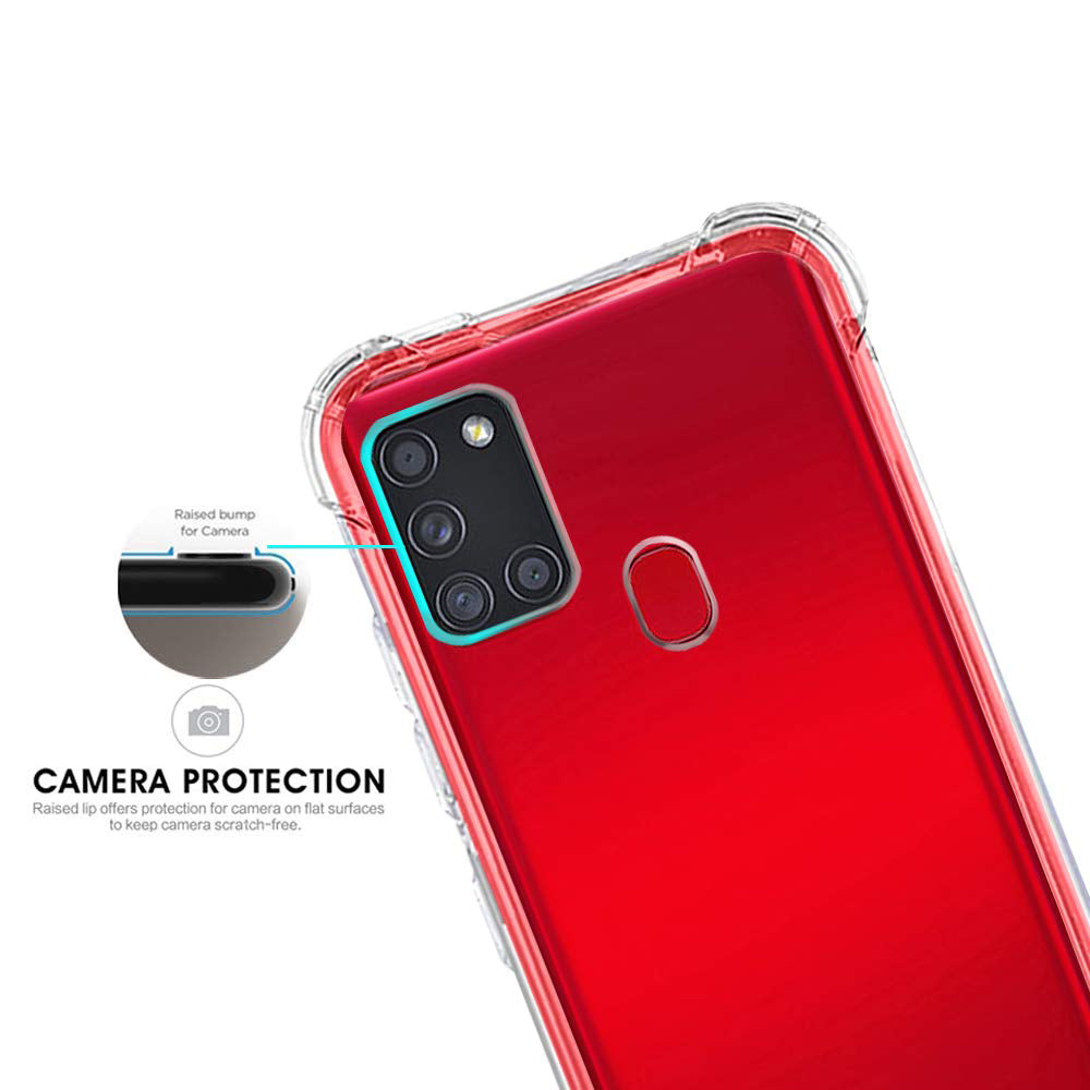Maska za Samsung Galaxy A21s A217, Techsuit, Shockproof Clear, Prozirna