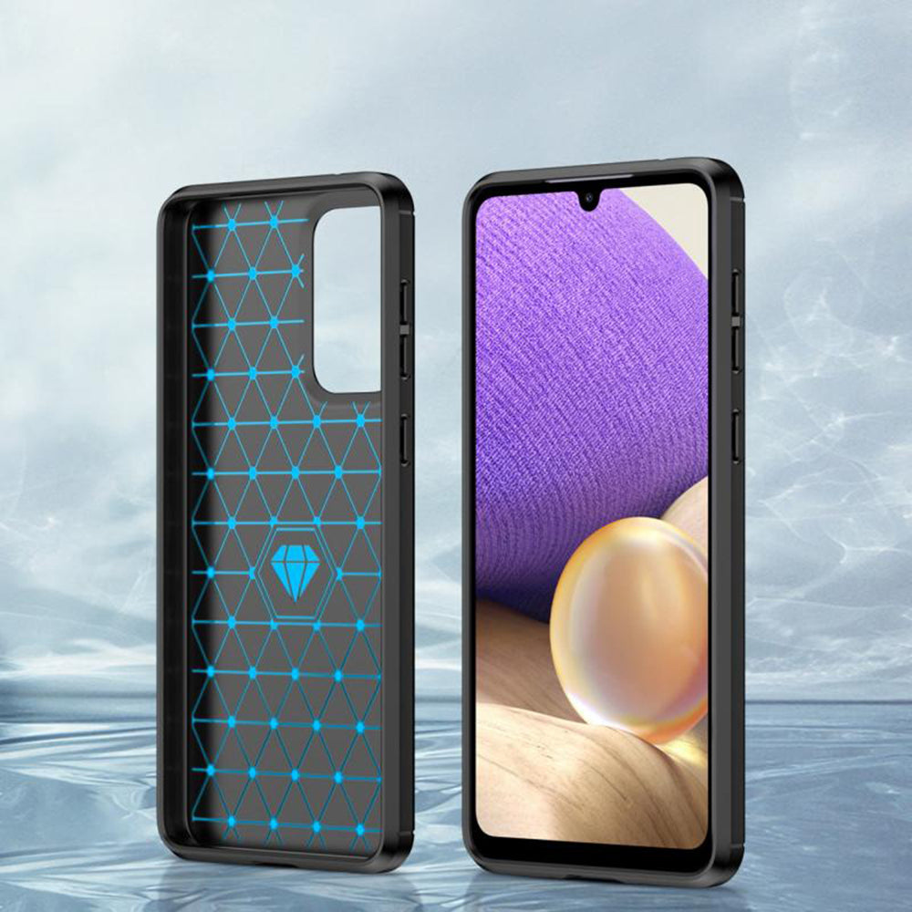 Maska za Samsung Galaxy A23 5G A236 / A23 A235, Techsuit, Karbon, Crna