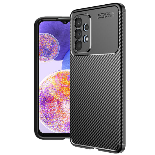 Maska za Samsung Galaxy A23 5G A236 / A23 A235, Techsuit, CarbonFiber, Crna