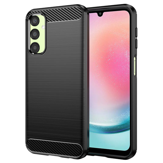 Maska za Samsung Galaxy A24 4G A245, Techsuit, Karbon, Crna