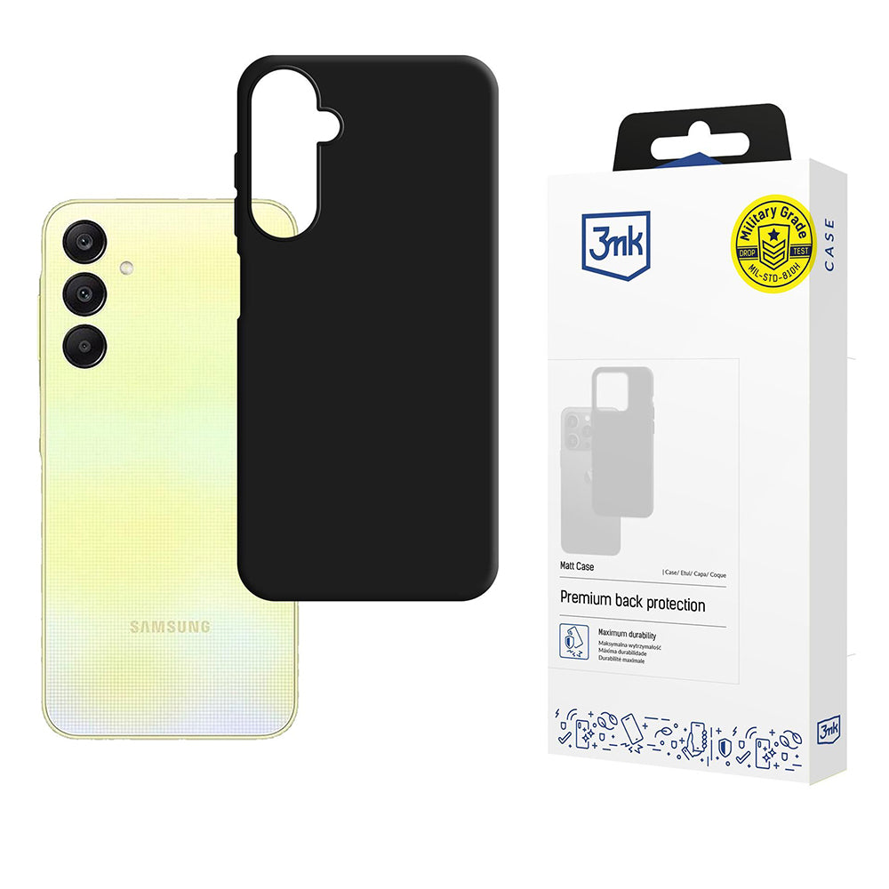 Maska za Samsung Galaxy A26 A266, 3MK, Crna Mat