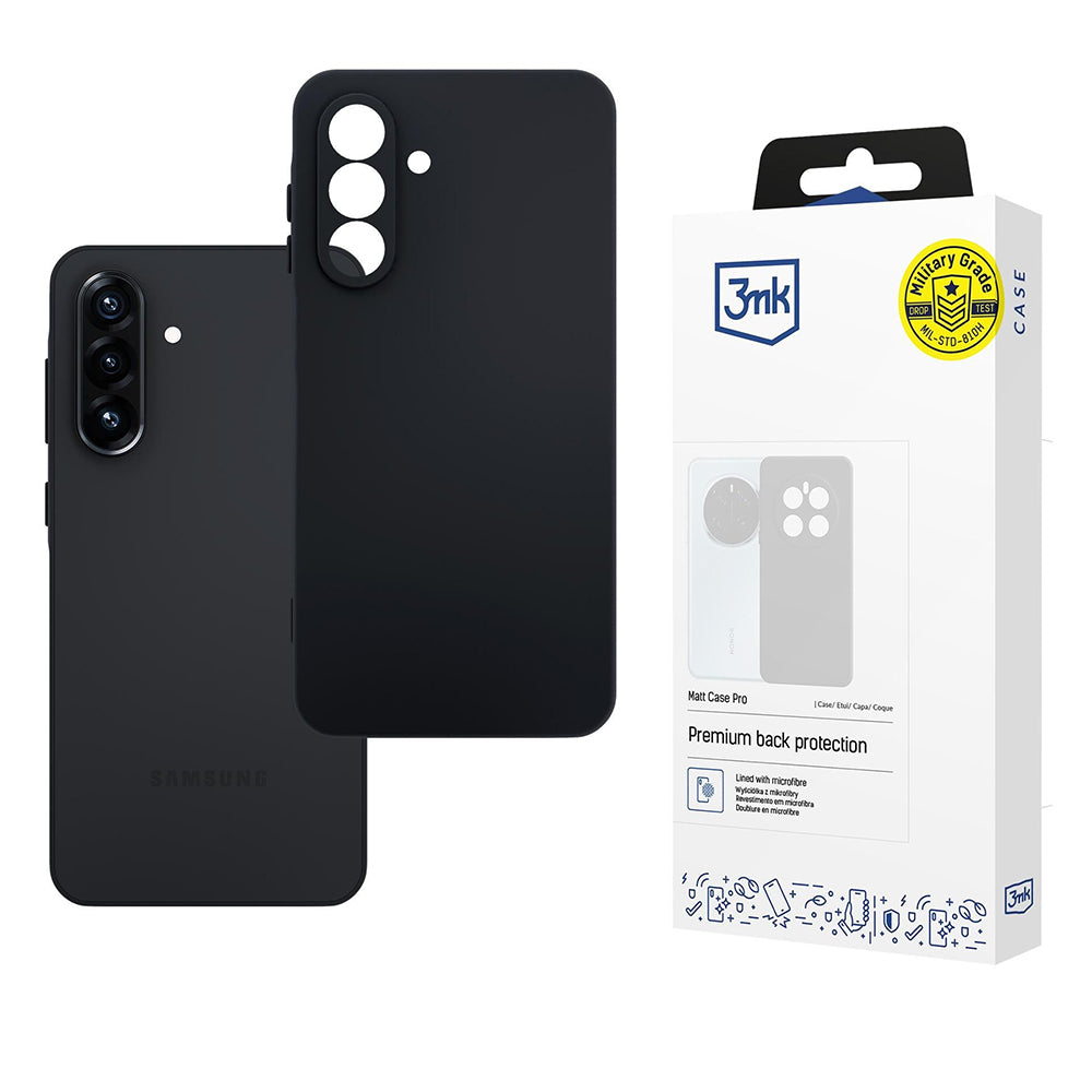 Maska za Samsung Galaxy A26 A266, 3MK, Pro, Crna Mat
