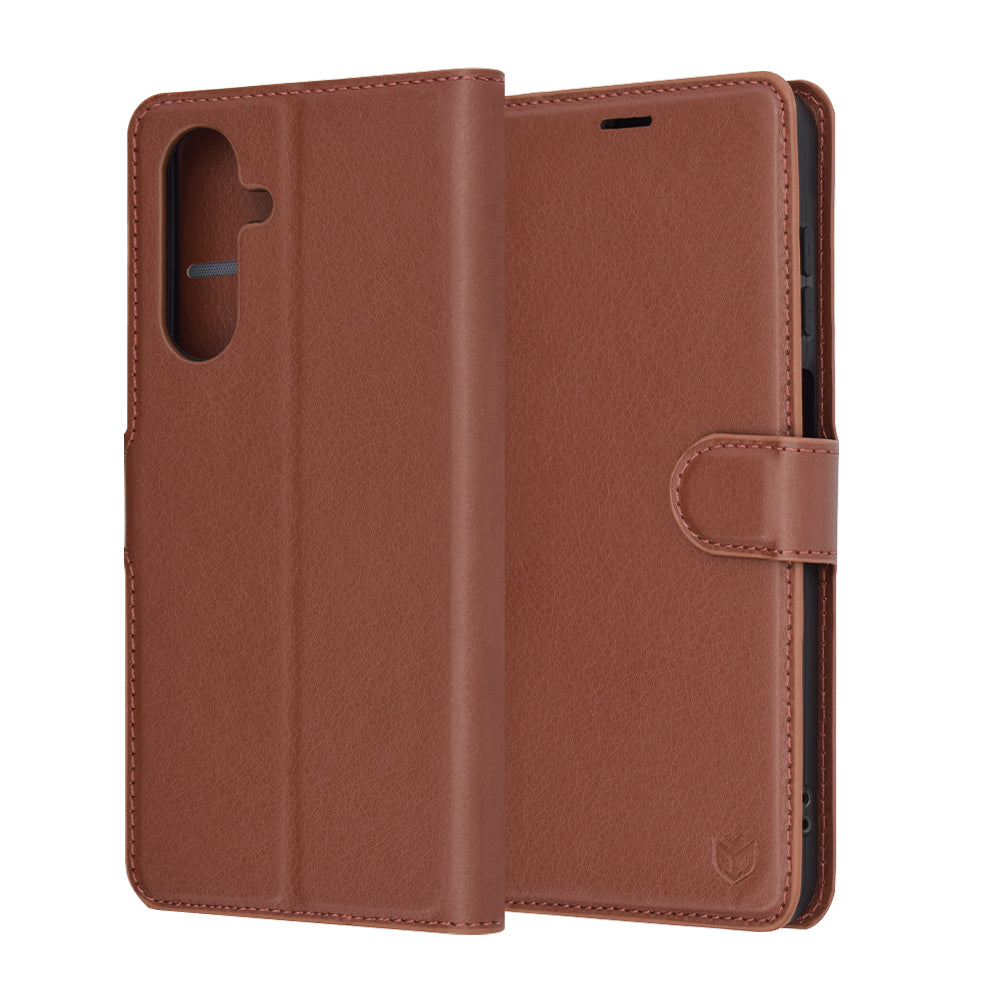 Futrola za Samsung Galaxy A26 A266, Techsuit, Kožna Folio, Smeđa