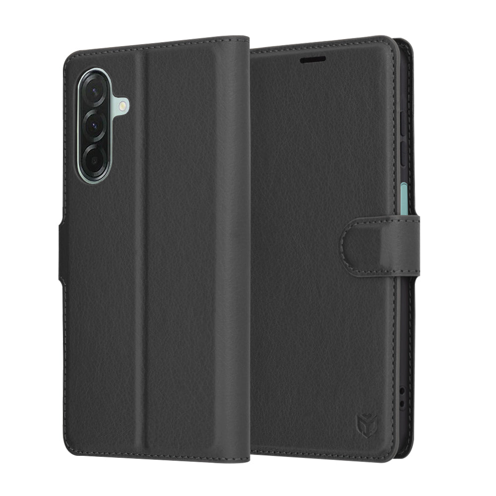 Futrola za Samsung Galaxy A26 A266, Techsuit, Kožna Folio, Crna