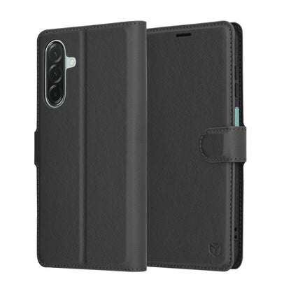 Futrola za Samsung Galaxy A26 A266, Techsuit, Kožna Folio, Crna