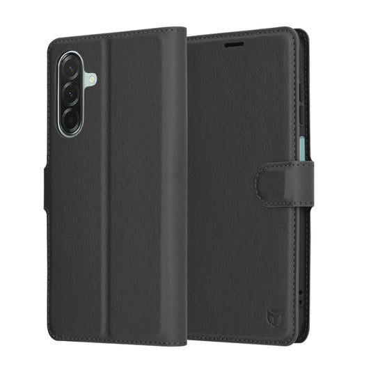Futrola za Samsung Galaxy A26 A266, Techsuit, Kožna Folio, Crna