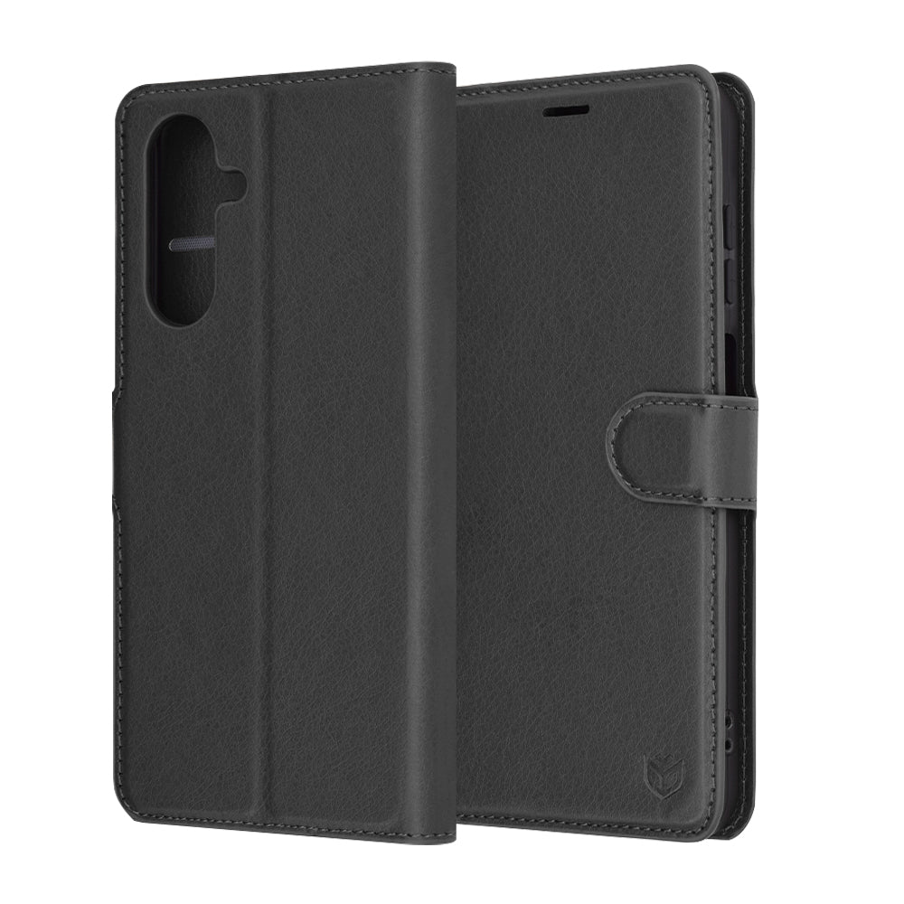 Futrola za Samsung Galaxy A26 A266, Techsuit, Kožna Folio, Crna