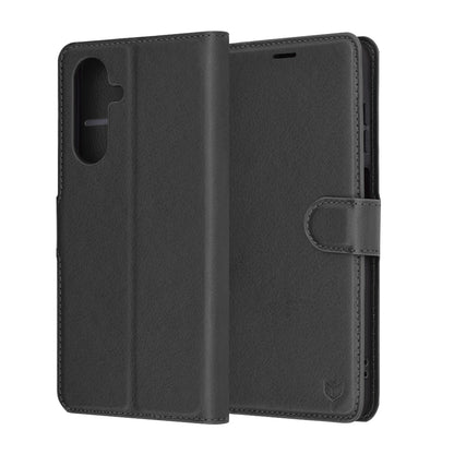 Futrola za Samsung Galaxy A26 A266, Techsuit, Kožna Folio, Crna