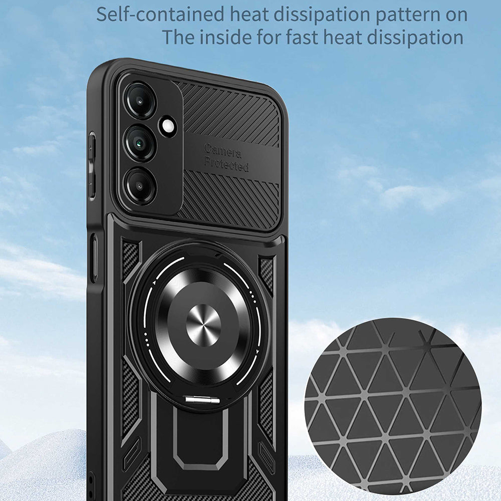 Maska za Samsung Galaxy A26 A266, Techsuit, RuggedCam, Ljubičasta