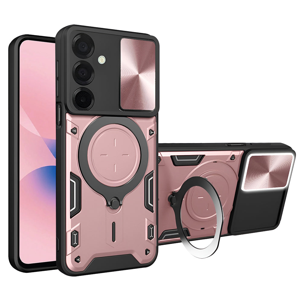 Maska za Samsung Galaxy A27 5G, Techsuit, CamGuard Pro, Ružičasto zlatna