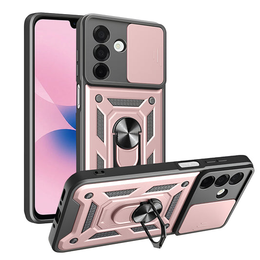 Maska za Samsung Galaxy A27 5G, Techsuit, CamShield, Ružičasto zlatna
