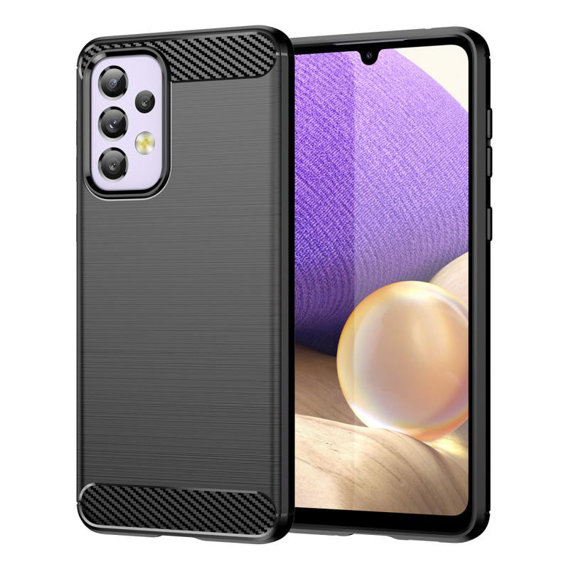 Maska za Samsung Galaxy A32 5G A326, Techsuit, Karbon, Crna