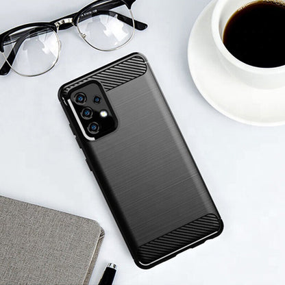 Maska za Samsung Galaxy A32 5G A326, Techsuit, Karbon, Crna