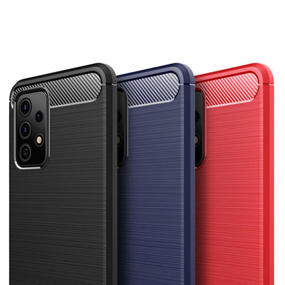 Maska za Samsung Galaxy A32 5G A326, Techsuit, Karbon, Crna