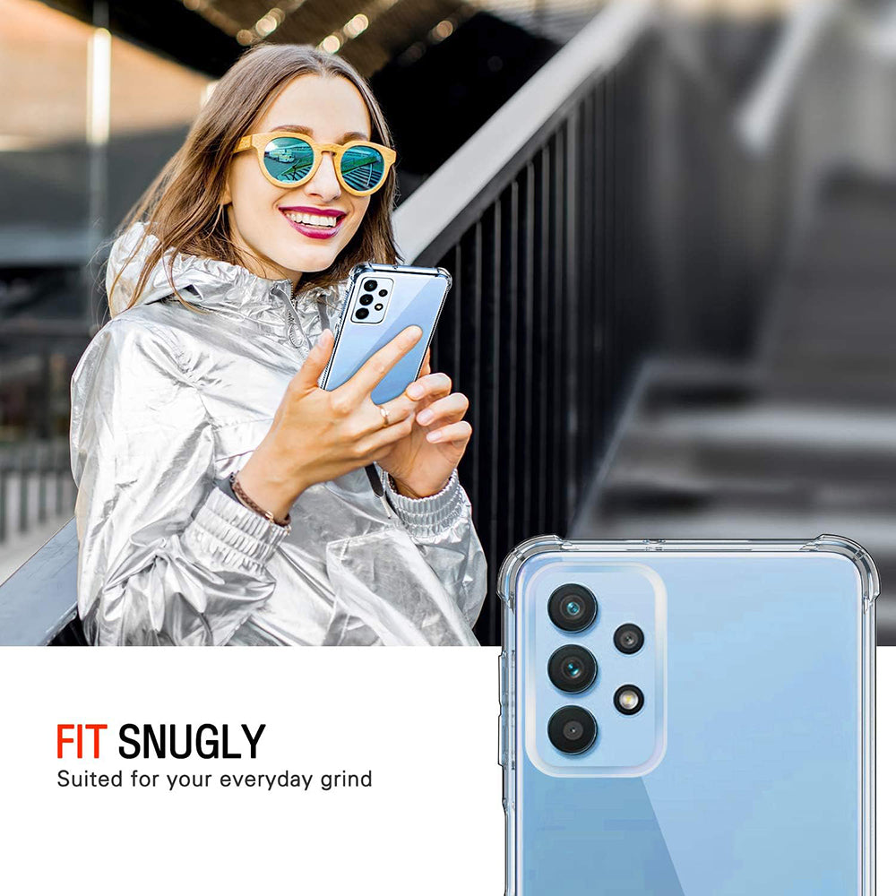 Maska za Samsung Galaxy A32 A325, Techsuit, Otporna na udarce, Prozirna