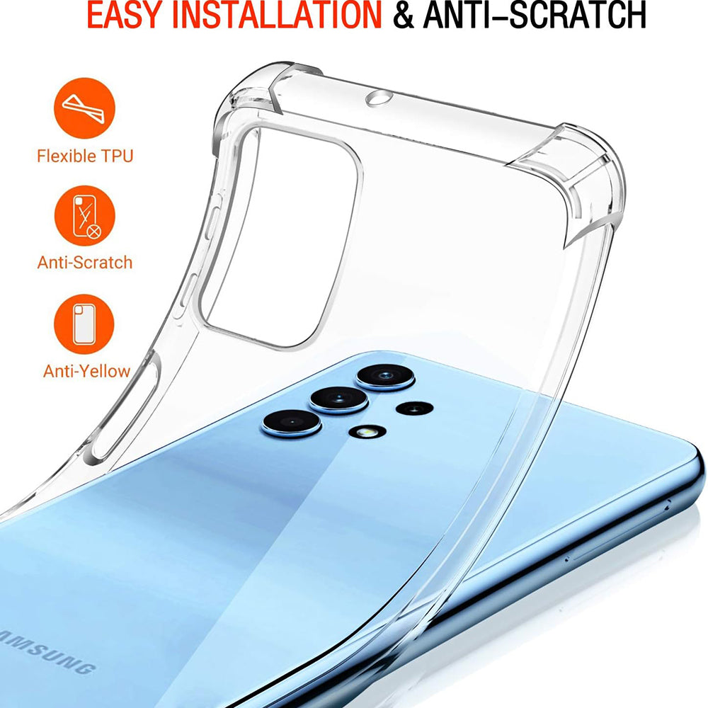Maska za Samsung Galaxy A32 A325, Techsuit, Otporna na udarce, Prozirna