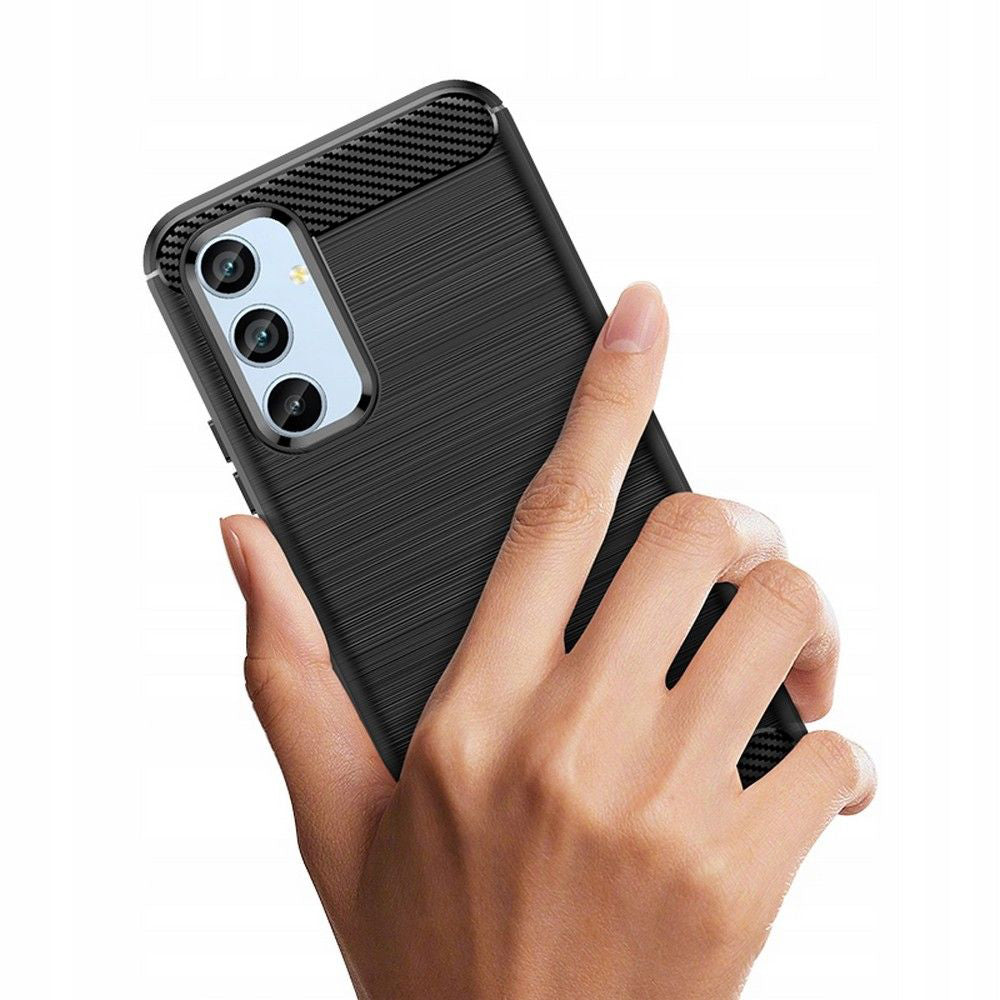 Maska za Samsung Galaxy A34 A346, Techsuit, Karbon, Crna