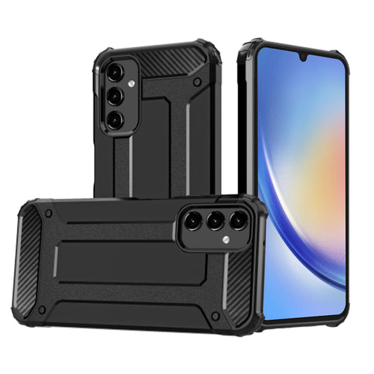 Maska za Samsung Galaxy A34 A346, Techsuit, Hybrid Armor, Crna