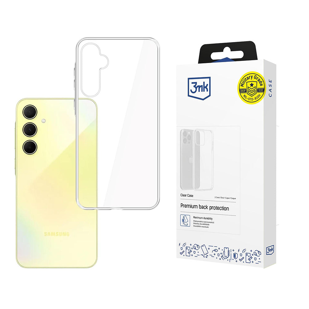 Maska za Samsung Galaxy A35 5G A356, 3MK, Clear, Prozirna