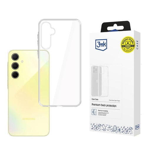 Maska za Samsung Galaxy A35 5G A356, 3MK, Clear, Prozirna