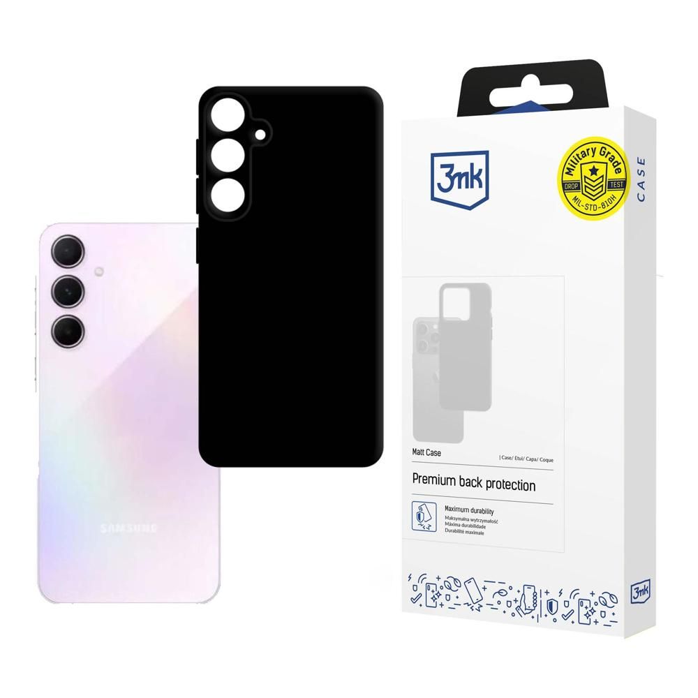 Maska za Samsung Galaxy A35 5G A356, 3MK, Crna Mat