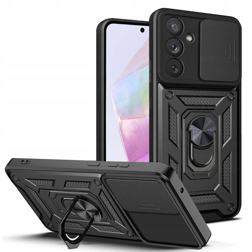 Maska za Samsung Galaxy A35 5G A356, Techsuit, CamShield, Crna