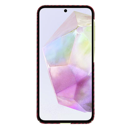 Maska za Samsung Galaxy A35 5G A356, Techsuit, Carbonite FiberShell, Crvena