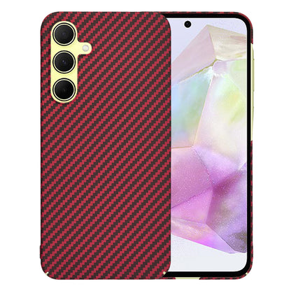 Maska za Samsung Galaxy A35 5G A356, Techsuit, Carbonite FiberShell, Crvena