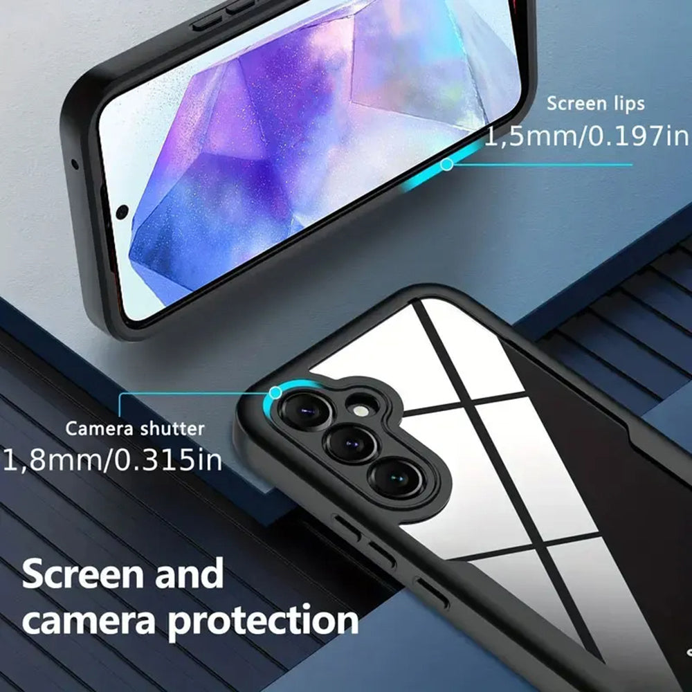 Maska za Samsung Galaxy A35 5G A356, Techsuit, ColorVerse 360, Crna