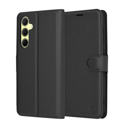 Futrola za Samsung Galaxy A35 5G A356, Techsuit, Kožna Folio, Crna