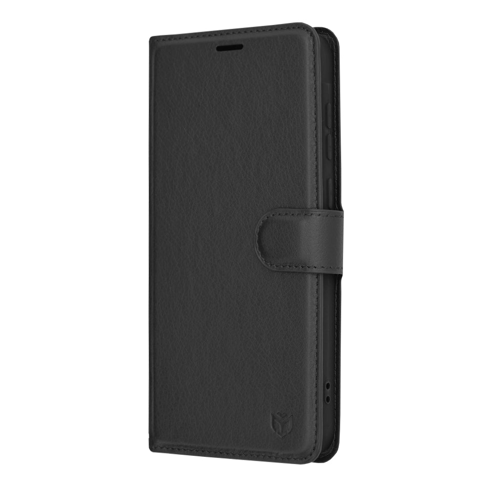 Futrola za Samsung Galaxy A35 5G A356, Techsuit, Kožna Folio, Crna