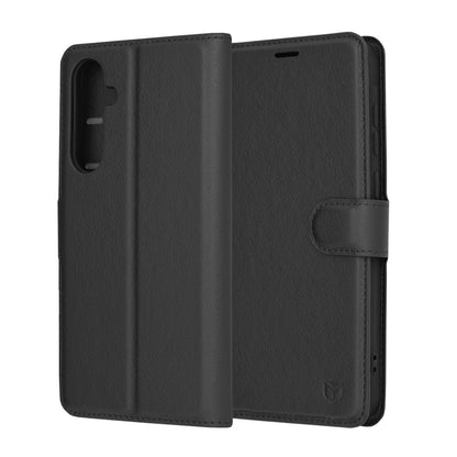 Futrola za Samsung Galaxy A35 5G A356, Techsuit, Kožna Folio, Crna