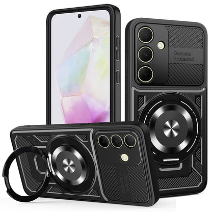 Maska za Samsung Galaxy A35 5G A356, Techsuit, RuggedCam, Crna