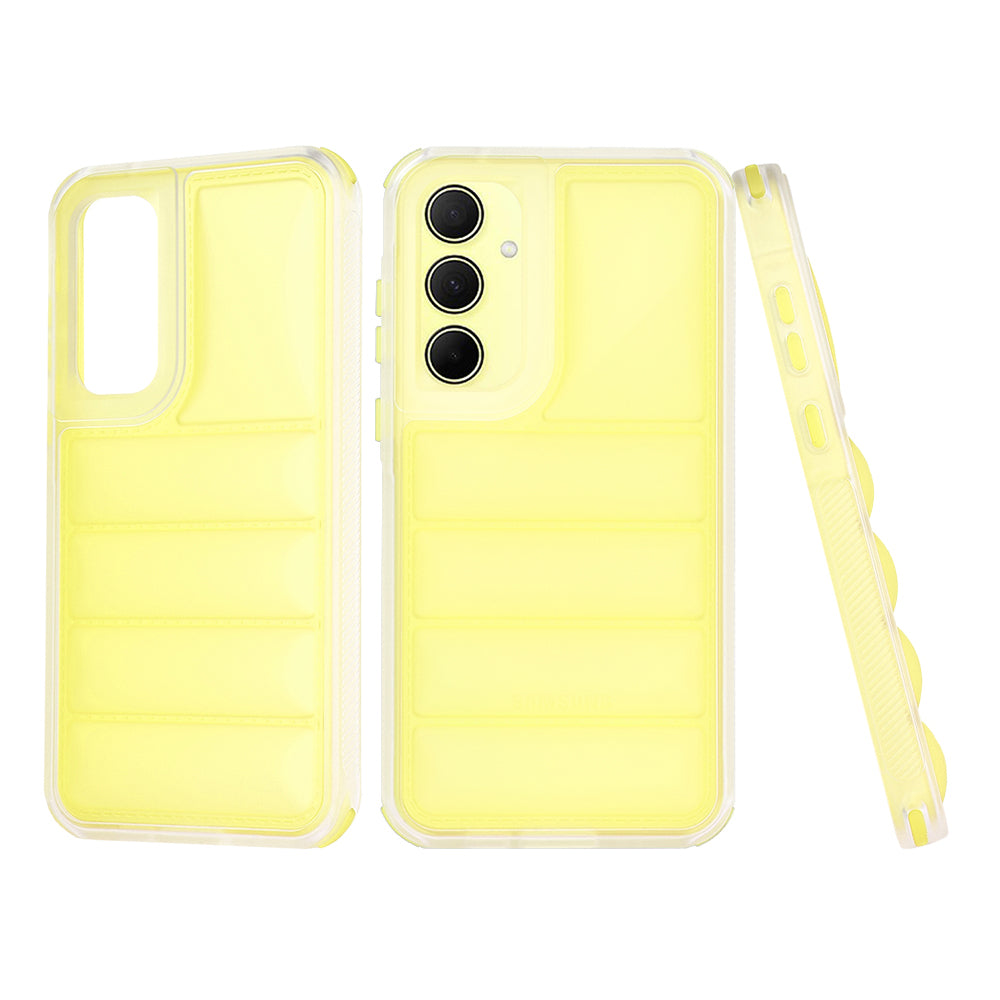 Maska za Samsung Galaxy A35 5G A356, Techsuit, Wave Shield, Žuta