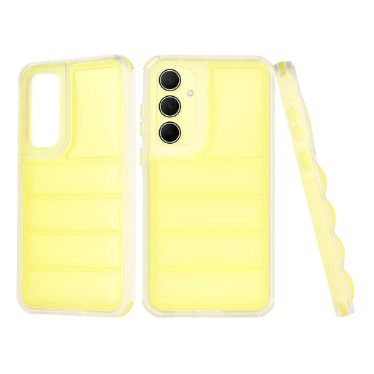 Maska za Samsung Galaxy A35 5G A356, Techsuit, Wave Shield, Žuta