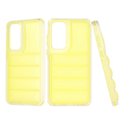 Maska za Samsung Galaxy A35 5G A356, Techsuit, Wave Shield, Žuta